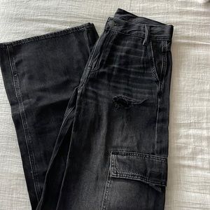 American Eagle | Black Cargo Jean | 0